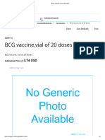 BCG Vaccine, Vial of 20 Doses