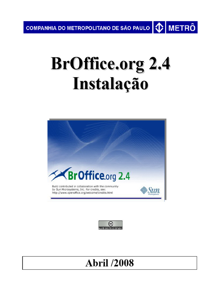 Instalação do BrOffice.org 2.4 | PDF | Programas | Informática