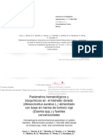 Parametros Hematologicos y Bioquimicos en El Hamst