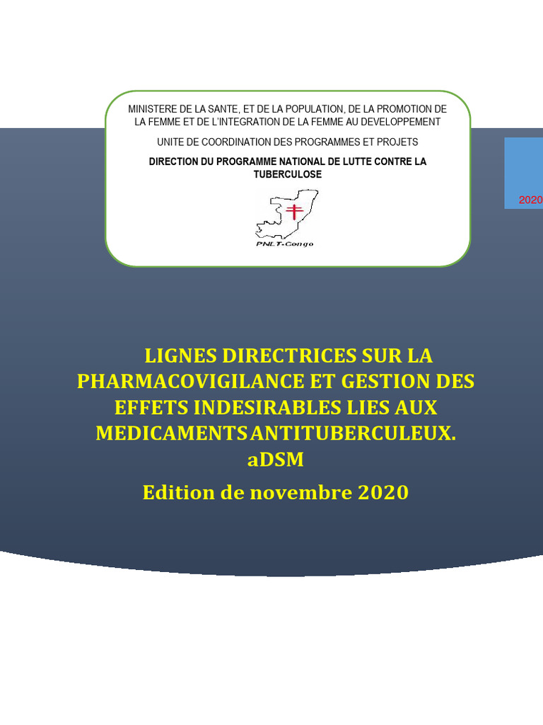 Lignes Directrices Sur La Pharmacovigilance aDSM - Version Finale ...