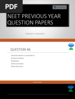 Neet Previous Year Question Papers: Pranav Pundarik