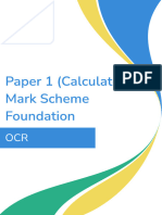 Third Space Learning Paper 1 Mark Scheme (Foundation) OCR