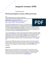 Electron Para Magnetic Resonance