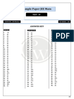 RTS Demo Paper-1 JEE Mains Solution