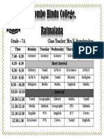 Time Table Correct