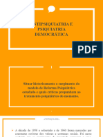 Antipsiquiatria e Psiquiatria Democrática