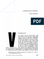 VENTURELLI, Paulo (1990) - A Literatura Na Escola
