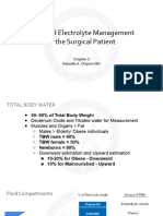Fluid and Electrolyte Management of The Surgical Patient