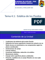 Tema 4.1 Estatica de Los Fluidos