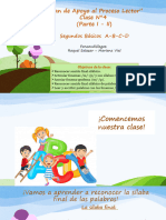 Clase N°4 Apoyo Al Proceso Lector 2dos A-B-C-D (Parte I-Ii)