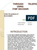 Door Lock Through Telephone Using