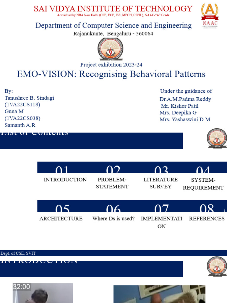 Emo-Vision: Behavioral Pattern Analysis | PDF | Artificial Neural ...
