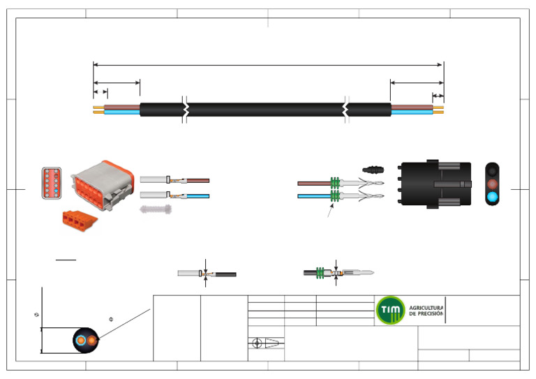 Conexión de Cable GPS Trimble FX750 | PDF