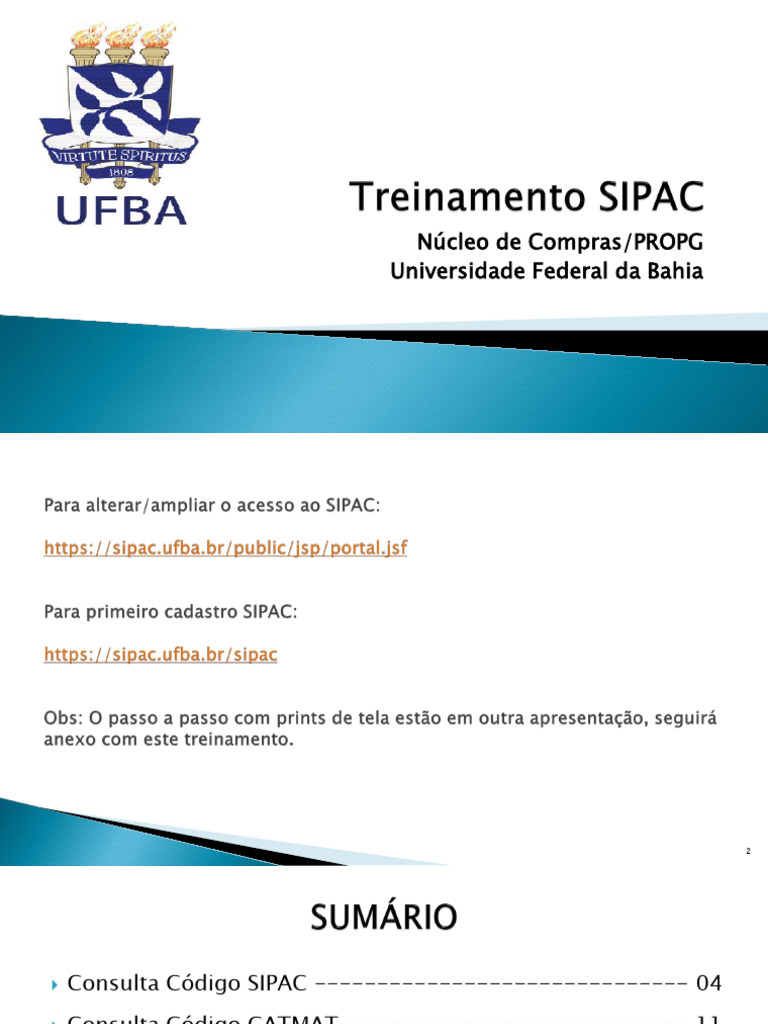 Guia de Requisições no SIPAC UFBA | PDF | Computadores | Tecnologia e ...