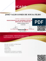 Certificado: José Valdi Gomes de Sousa Filho