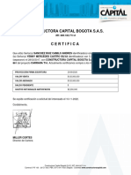 Certificado de Compra, CARRARA T16 APT-861