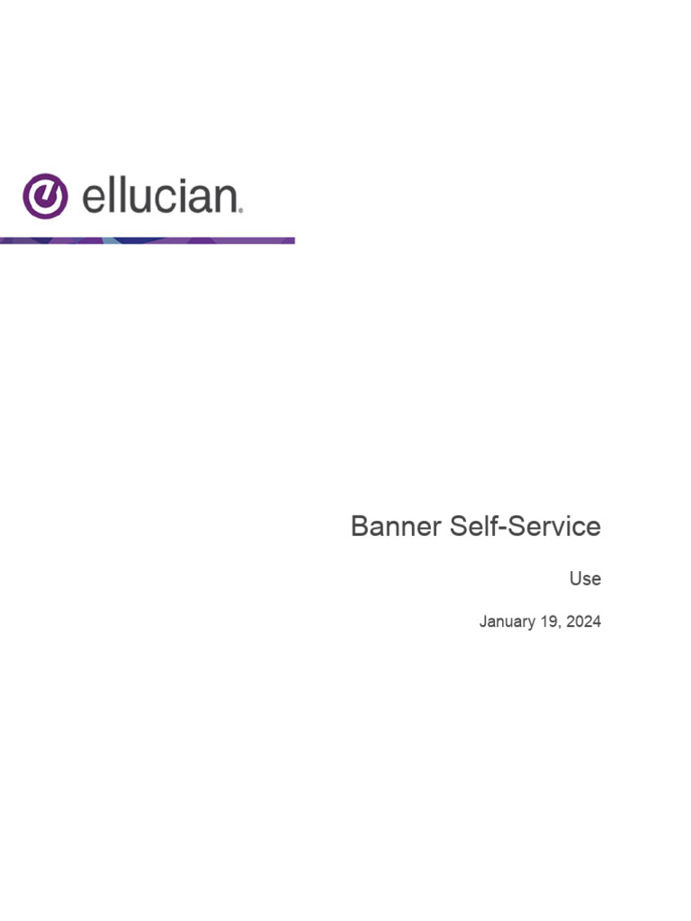 SELF SERVICE BANNER GUIDES visual data 5