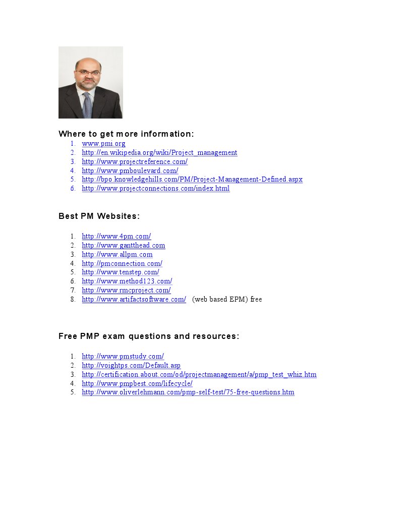 Top PMP Resources and Websites | PDF