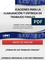 PRESENTACION TERMINOS TRABAJOS FINALES - 2018 2 - Semestre - 1