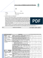 Planificación Anual para El Primer Grado de Primaria