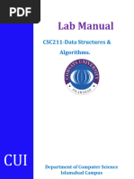 Data Structure and Algorithms Lab Manuel in C++