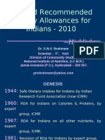 Revised Recommended Dietary Allowances For Indians - 2010 ...