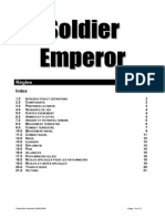 Soldier Emperor - Règles