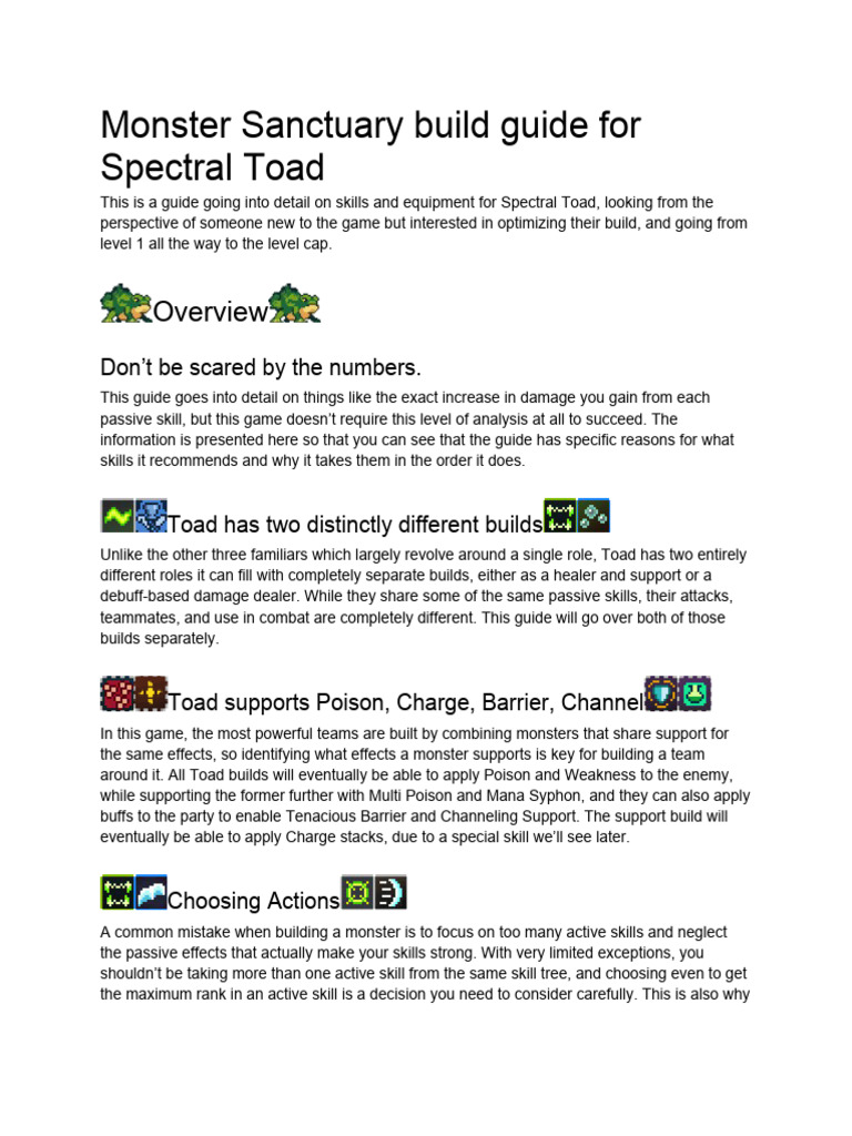 Spectral Toad Build Guide | PDF | Career & Growth | Self-Improvement