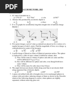 Physics - XII (Holiday Home Work)