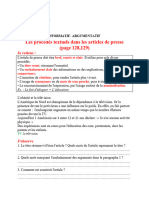 Parcours 5les Procedes Textuels Dans Les Articles de Presse 95202013