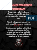 Beginner Warrior Training Program