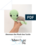 Sea Turtle Pattern Plush Amigurumi
