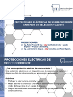 Protecciones Eléctricas de Sobrecorriente Criterios de Selección Y Ajuste