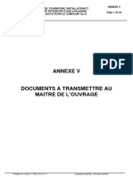 Documents à transmettre au Maître l'Ouvrage