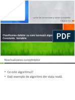 Clasificarea Datelor Cu Care Lucreaza Algoritmii