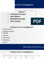 Pasos de La Investigacion