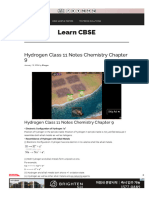 WWW Learncbse in Hydrogen Cbse Notes Class 11 Chemistry
