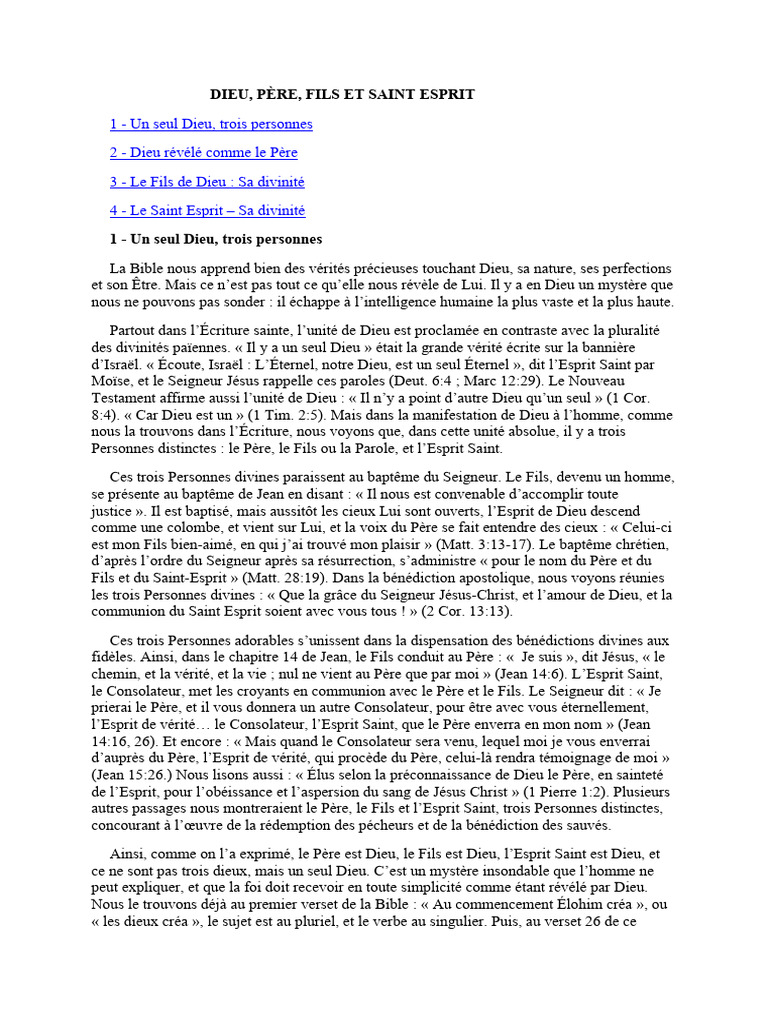 Trinité Pdf