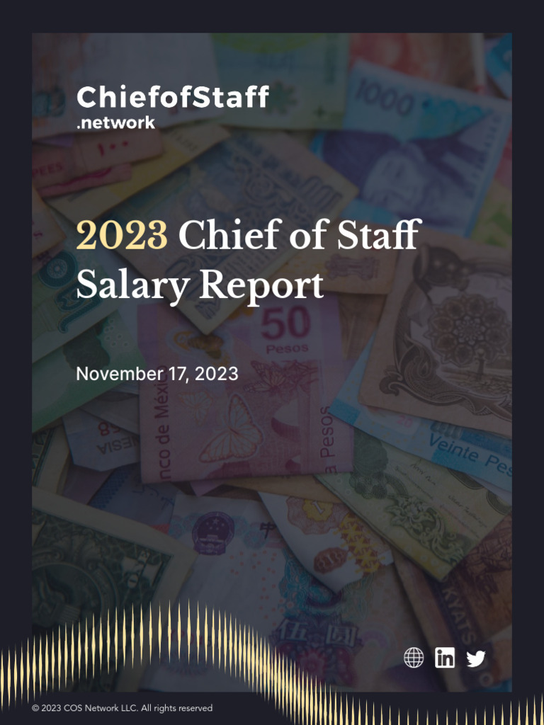 2023 CoS Salary Report Chief of Staff Network PDF Salary Stocks