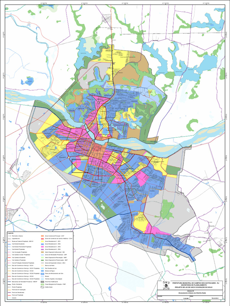 Lei 0016 - 2020 - Anexo III - Mapa de Zoneamento Urbano | PDF