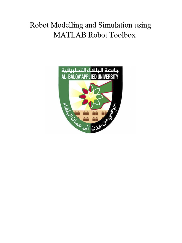 Chapter 13, Robot Modeling and Simulation Using MATLAB Robot Toolbox | PDF