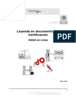 5 - Leyenda Documentos de Certificación - Junio - 2012