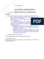 Direito Constitucional - Entes Federativos e Suas Competências