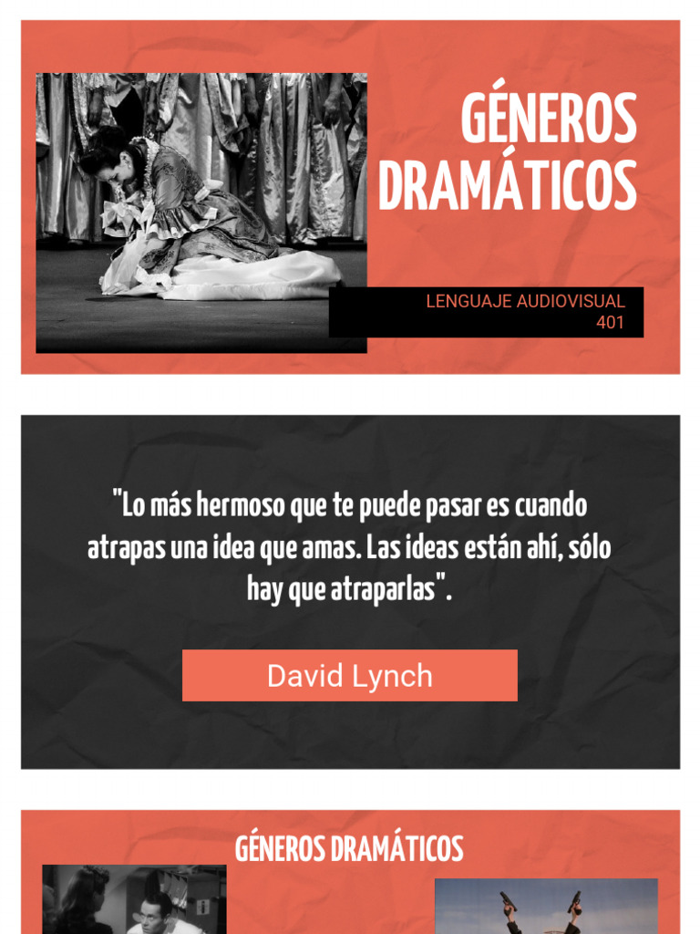 Generos Dramaticos | PDF | Tragedia | Comedia