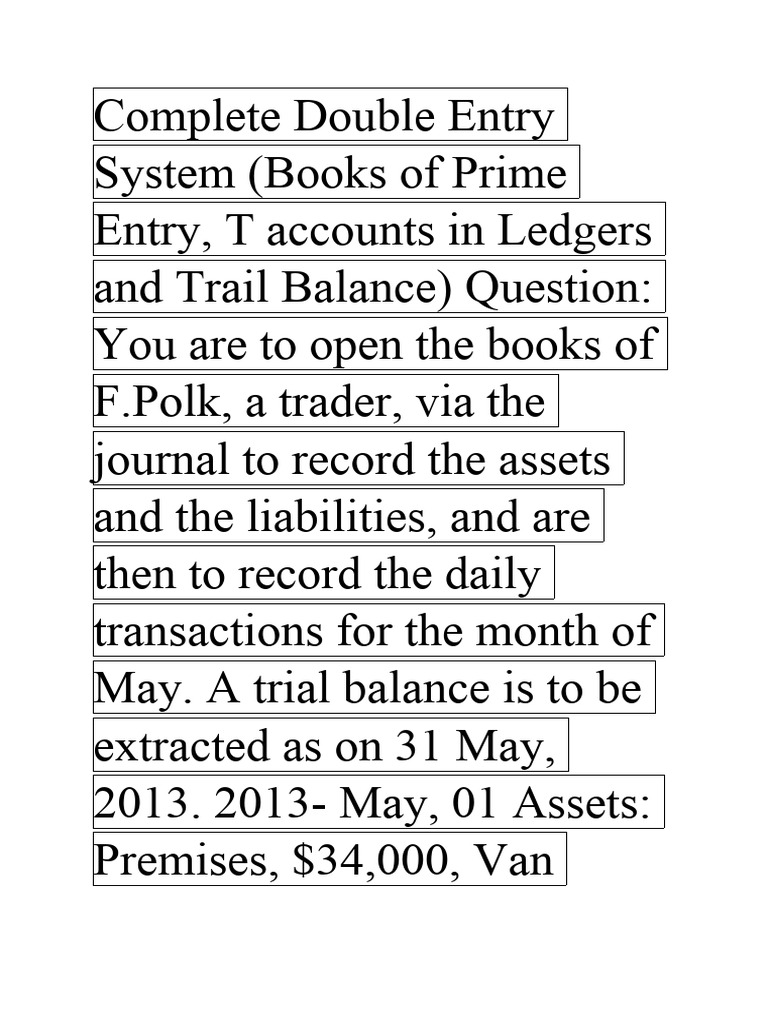Complete Double Entry System1 | PDF