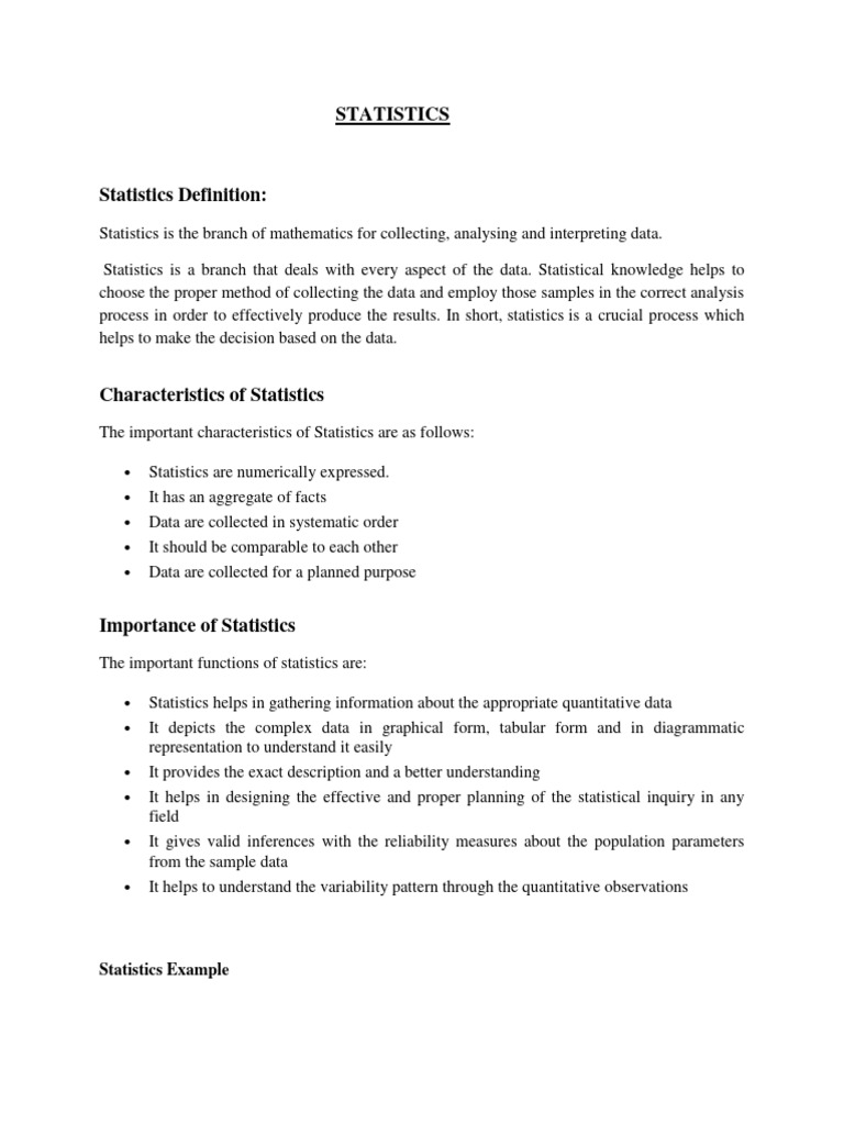 Probability and statistics notes pdf statistics probability