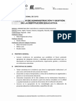 PROGRAMA Administracion y Gestion de La Institucion Educativa Carrera Letras Ingles Frances Historia Geografia Filosofia Italiano5