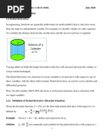 2.2 Partial Derivatives