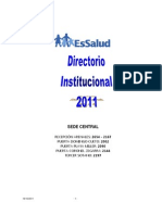 DIRECTORIO Sede Central 2011