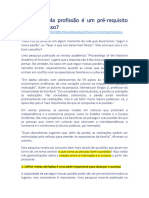 A Paixão Pela Profissão É Um Pré-Requisito para o Sucesso - 24-05-2021